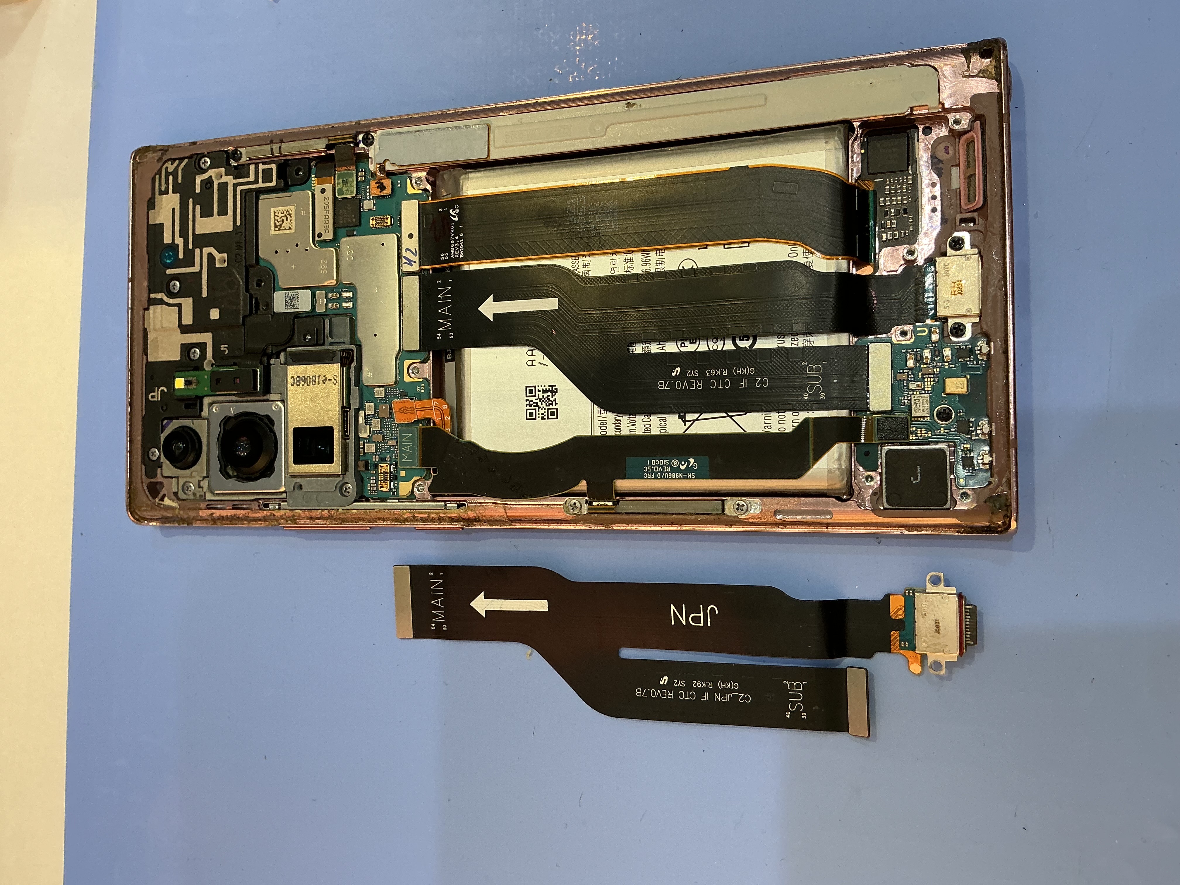 GalaxyNote20Ultraの充電口交換をしました！