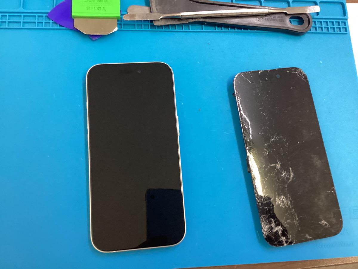 iPhone16の画面交換を行いました！